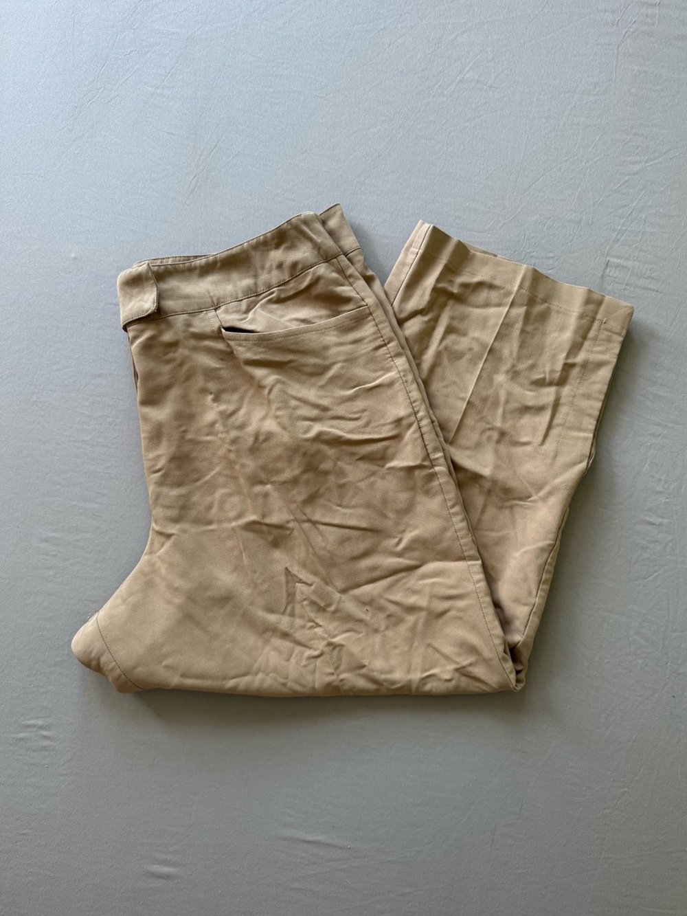 Vintage Barbara Lesser wide-leg cropped trousers
